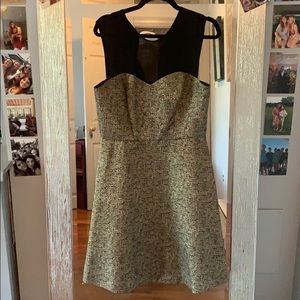 Gold cocktail dress